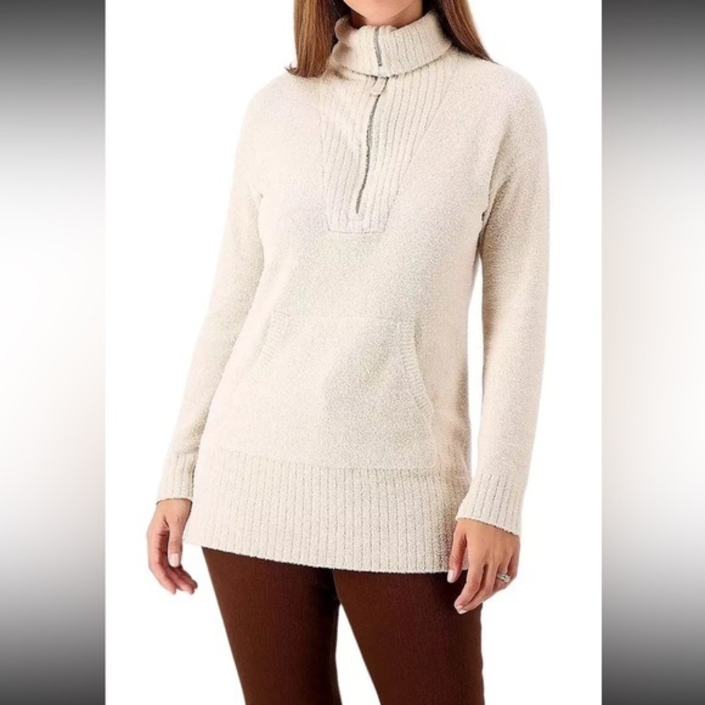 Barefoot Dreams CozyChic Half Zip Tunic XS